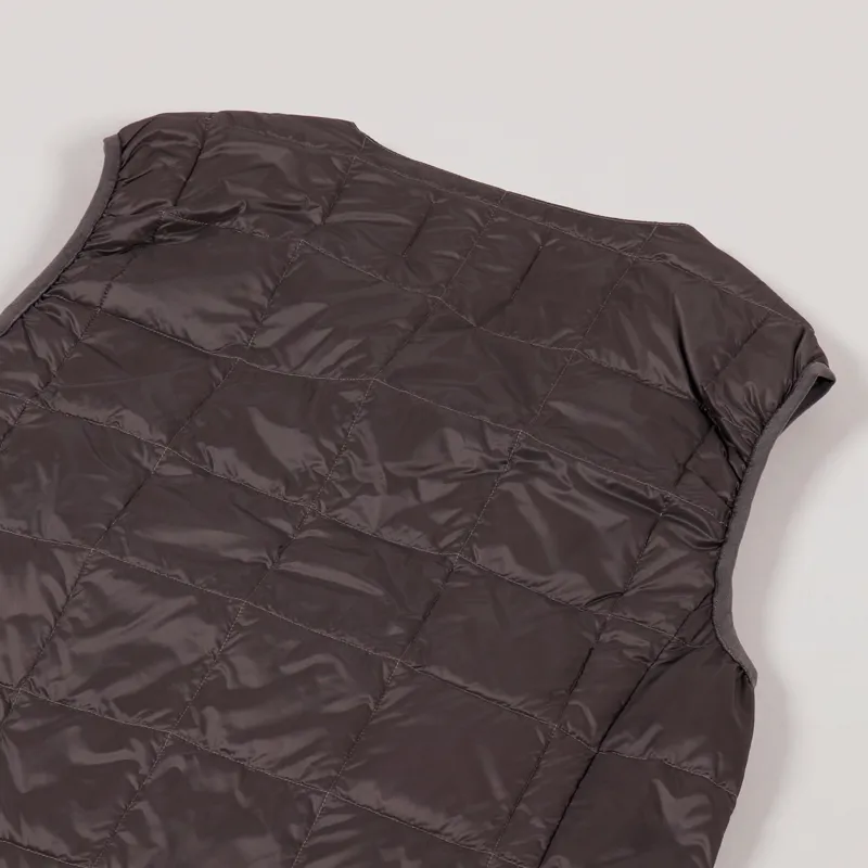 Taion V Neck Button Down Vest Grey-5