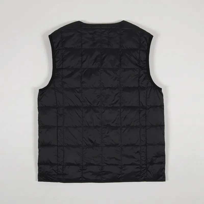 Taion V Neck Button Down Vest Black-2