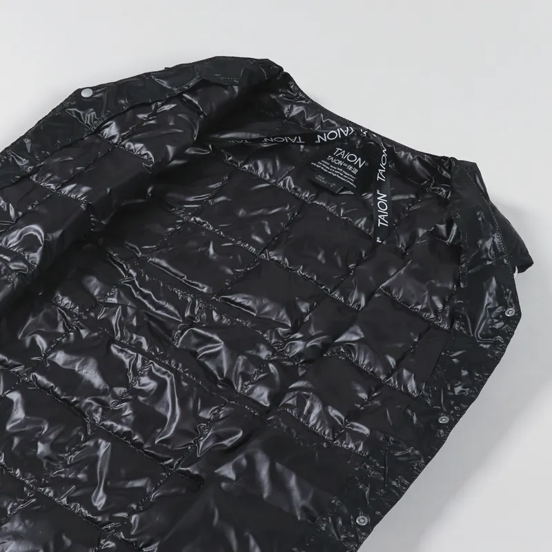 Taion V Neck Button Down Vest Black-5