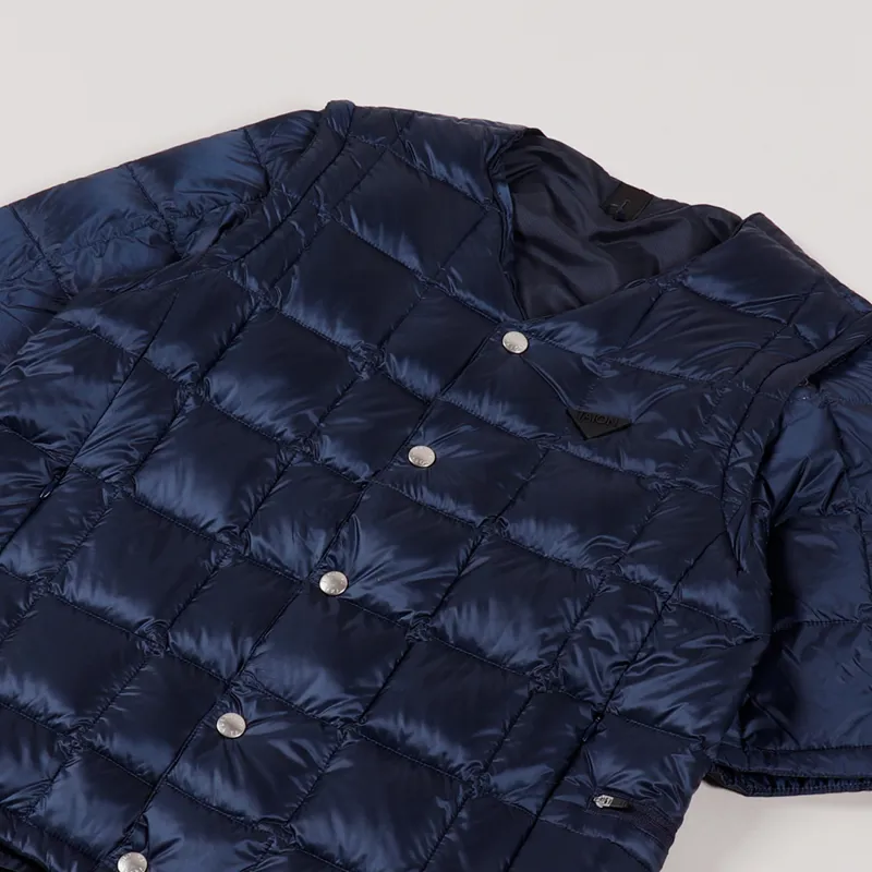 Taion V Neck Inner Down Set D Jacket Navy-7