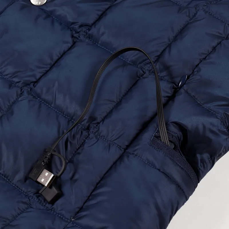 Taion V Neck Inner Down Set D Jacket Navy-10
