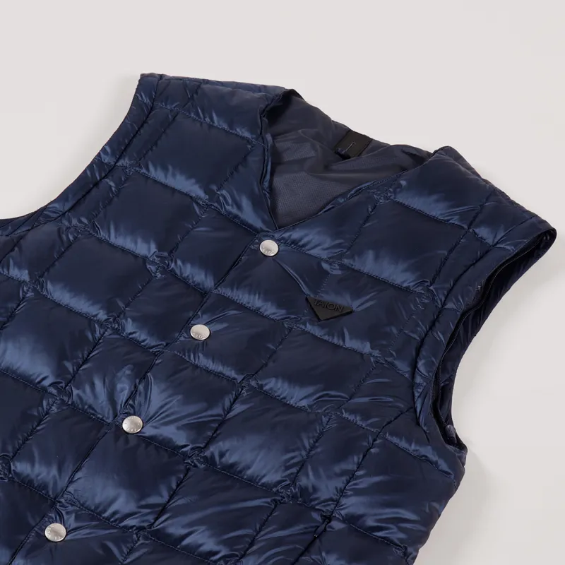 Taion V Neck Inner Down Set D Jacket Navy-8