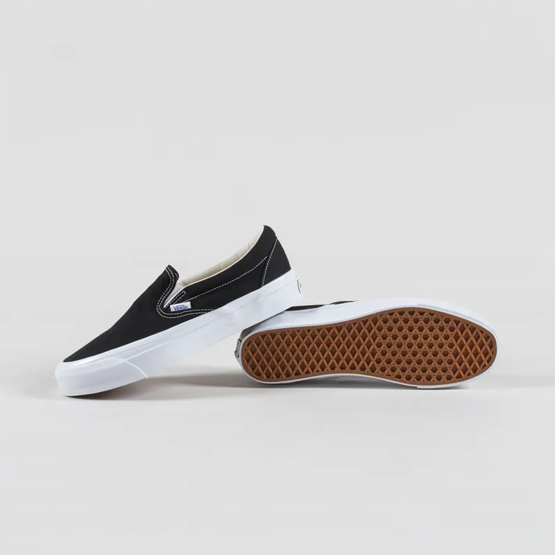 Vans Skate Slip-On Reissue 98 Shoes Black White-3