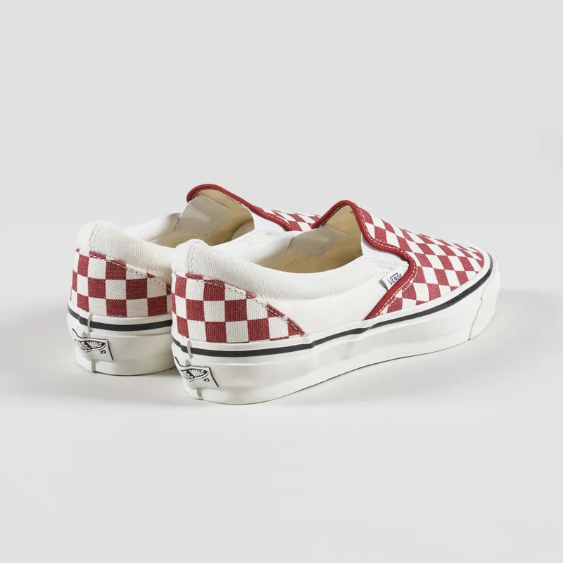 Vans Premium Classic Slip-On Shoes Poppy Ember Red-1