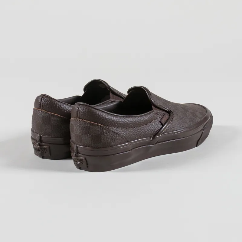 Vans LX Classic Slip-On 98 Shoes Leather Demitasse-1