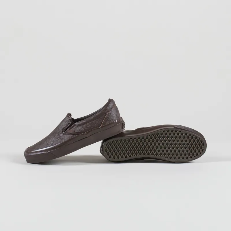 Vans LX Classic Slip-On 98 Shoes Leather Demitasse-3