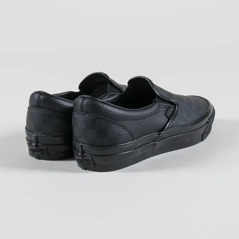 Vans LX Classic Slip-On 98 Shoes Leather Black-1