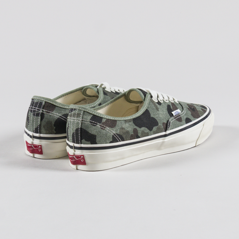 Vans Skate Premium Authentic 44 Shoes Duck Camo Green-1