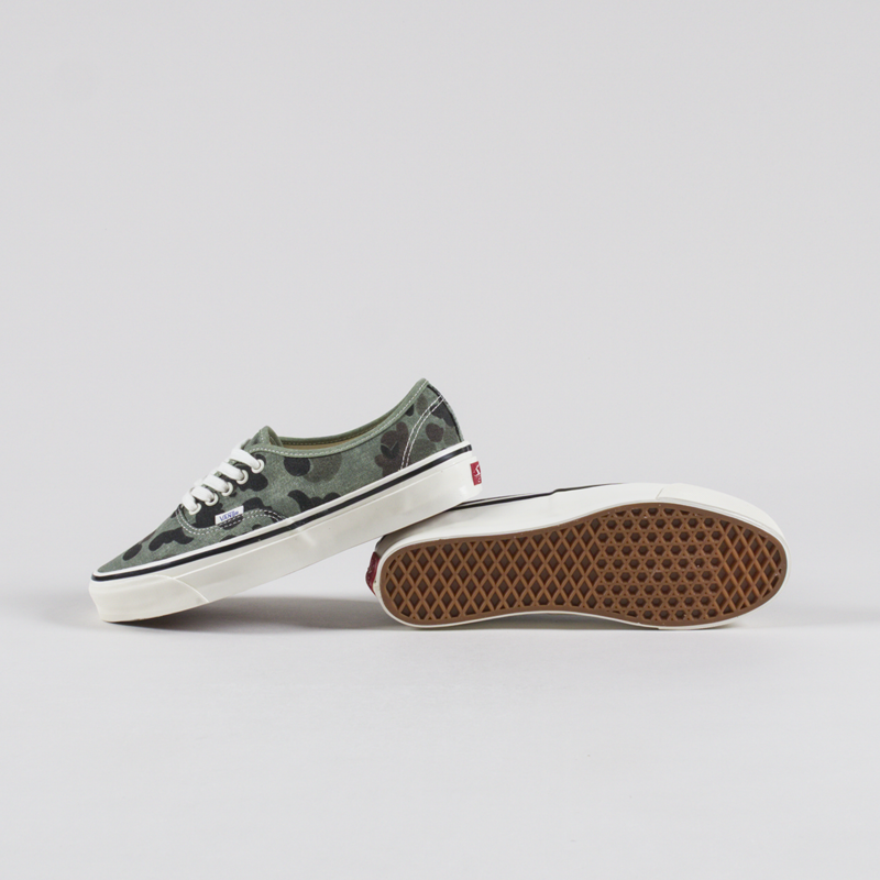 Vans Skate Premium Authentic 44 Shoes Duck Camo Green-3