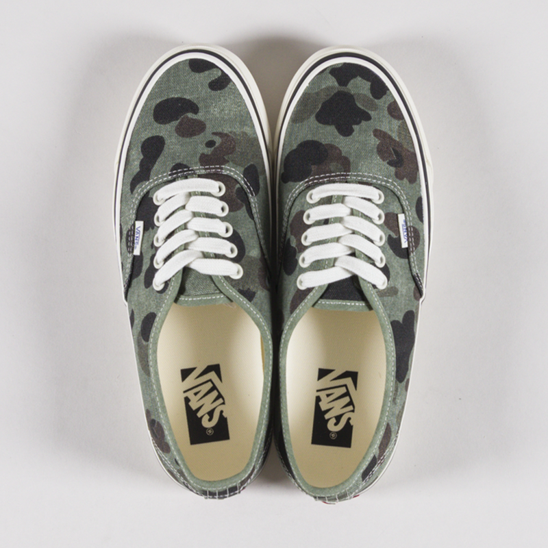 Vans Skate Premium Authentic 44 Shoes Duck Camo Green-6