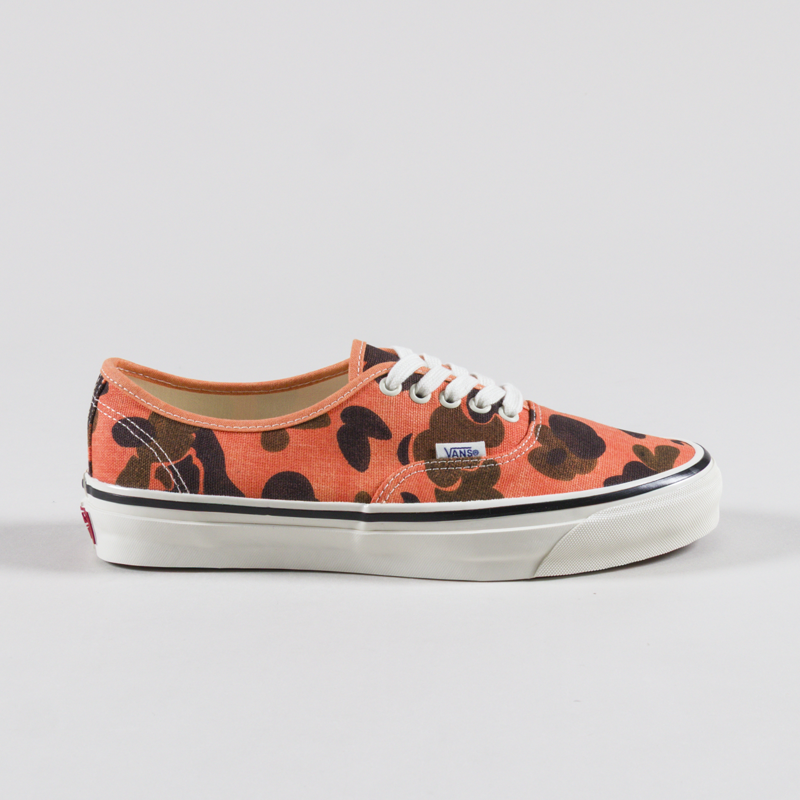Vans Skate Premium Authentic 44 Shoes Duck Camo Orange-2