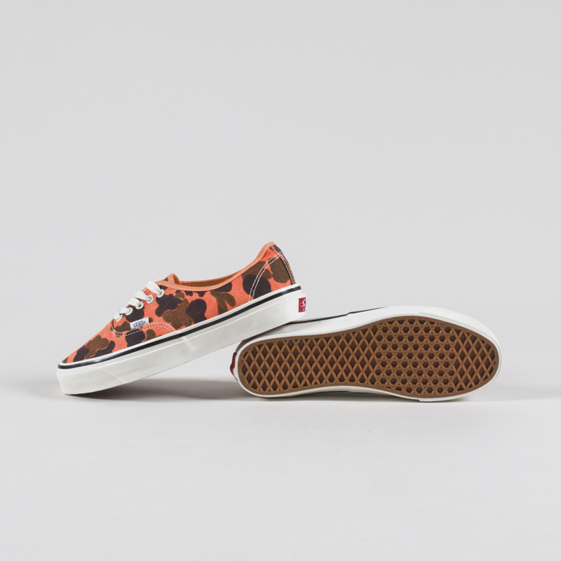 Vans Skate Premium Authentic 44 Shoes Duck Camo Orange-3