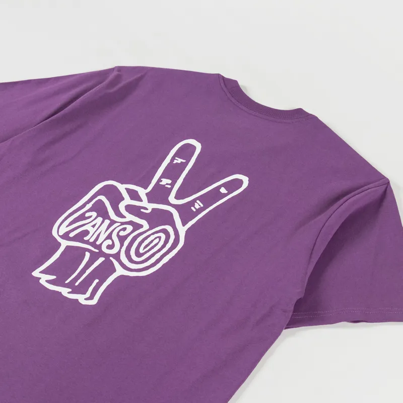 Vans V Hand Loose T Shirt Grape -2