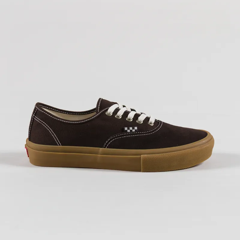 Vans Skate Authentic Shoes Brown Gum-2