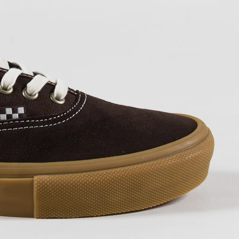Vans Skate Authentic Shoes Brown Gum-5