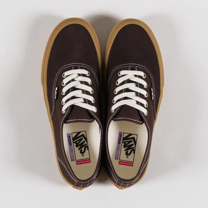 Vans Skate Authentic Shoes Brown Gum-6