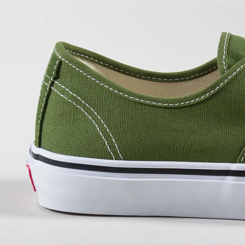 Vans Skate Authentic Shoes Green White-5