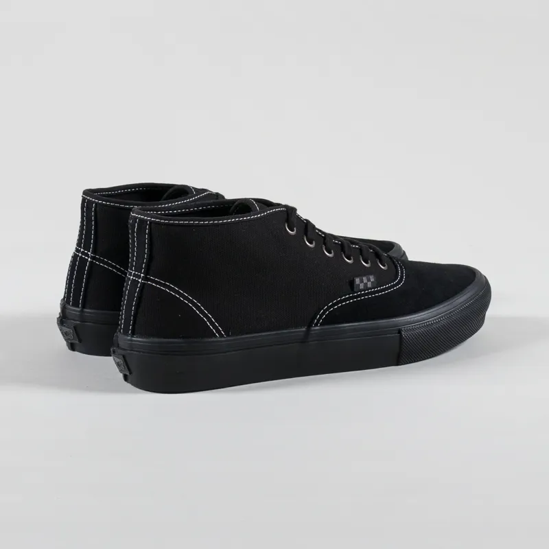 Vans Skate Authentic Mid Shoe Blackout-1