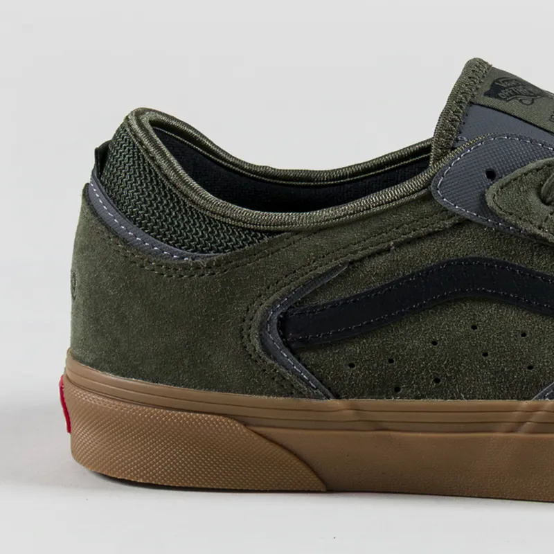 Vans Skate Rowley Shoe Suede Green Gum-4
