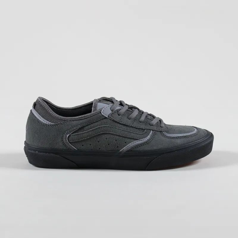 Vans Skate Rowley Shoe Suede Charcoal Black-2