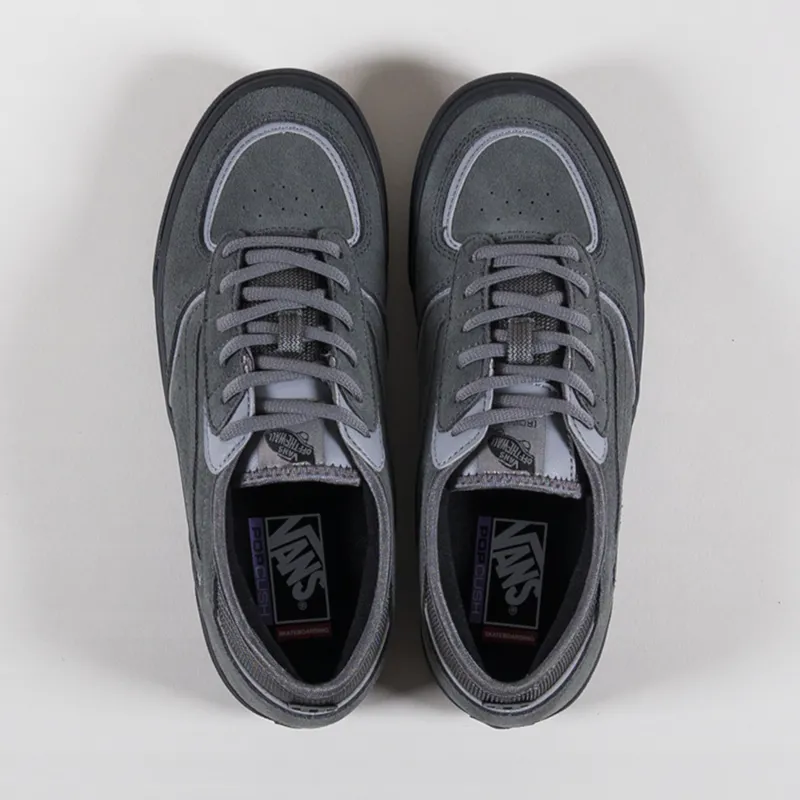 Vans Skate Rowley Shoe Suede Charcoal Black-6
