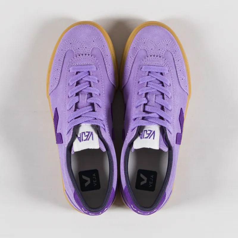 Veja Womens Volley Suede Shoes Lavande Purple-6