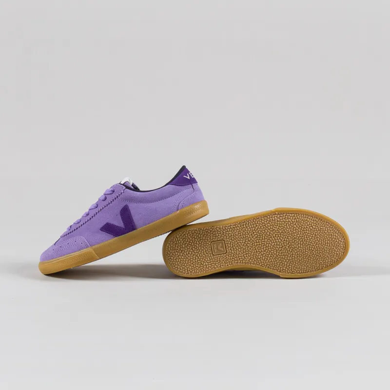 Veja Womens Volley Suede Shoes Lavande Purple-3