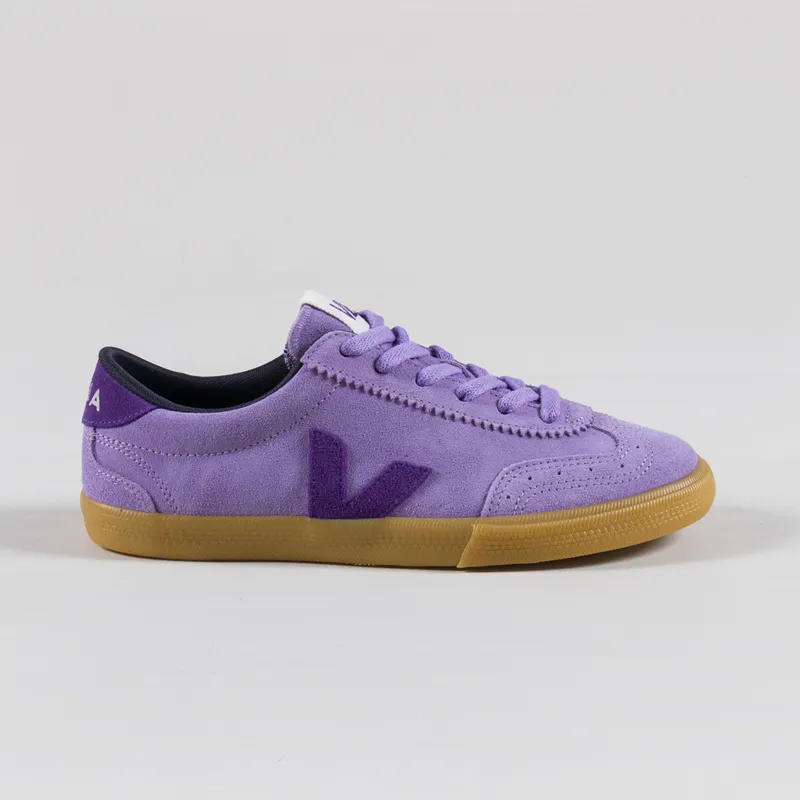 Veja Womens Volley Suede Shoes Lavande Purple-2