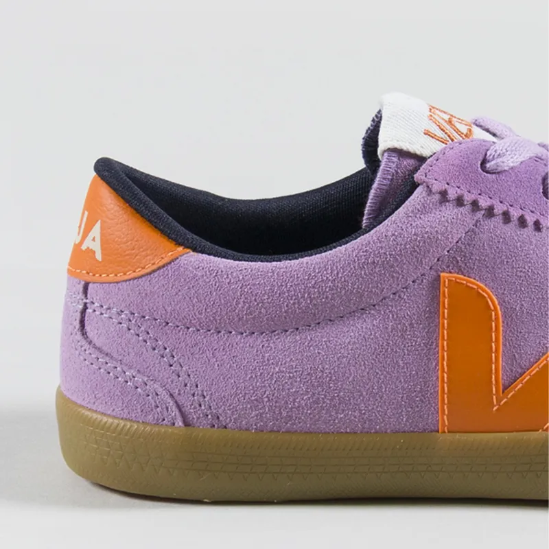 Veja Womens Volley Suede Shoes Orchid Fury Natural-4
