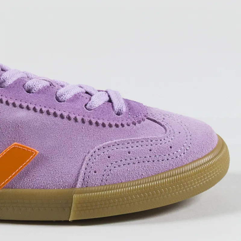 Veja Womens Volley Suede Shoes Orchid Fury Natural-5