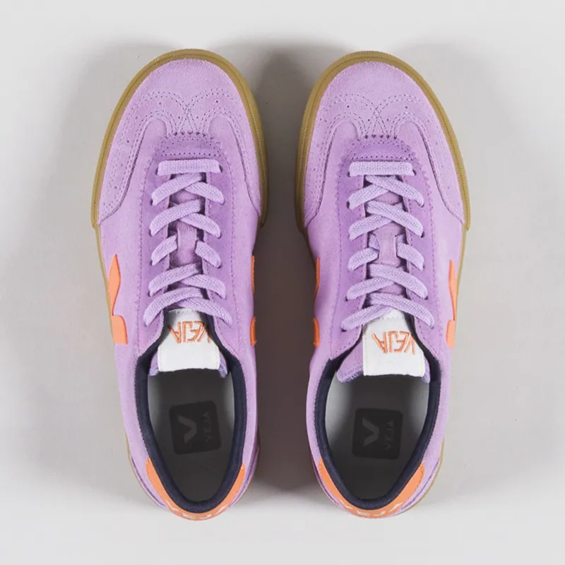 Veja Womens Volley Suede Shoes Orchid Fury Natural-6