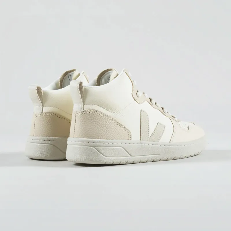 Veja Womens V-15 Leather Shoes Cashew Pierre-1