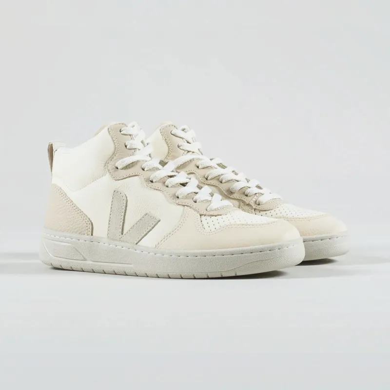 Veja Womens V-15 Leather Shoes Cashew Pierre