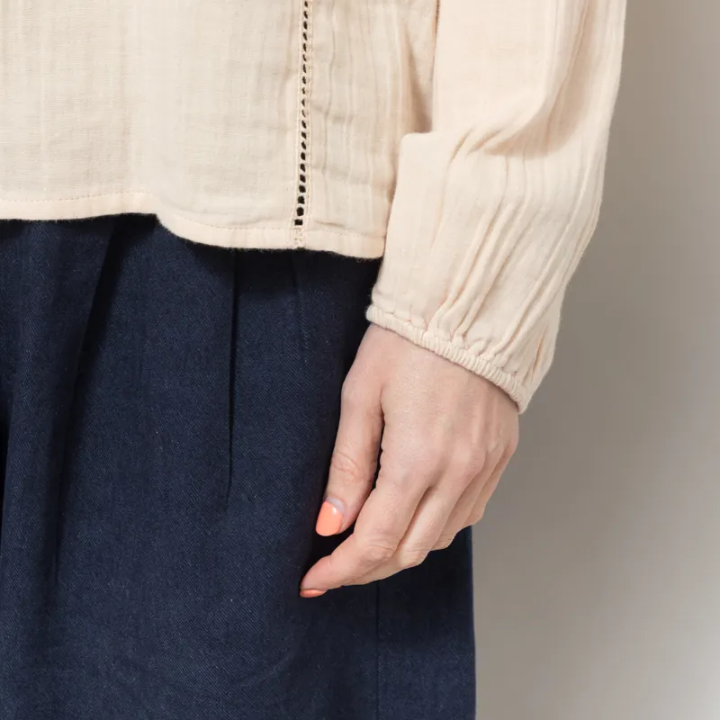 Indi and Cold Womens Crochet Neck Shirt Petal-6