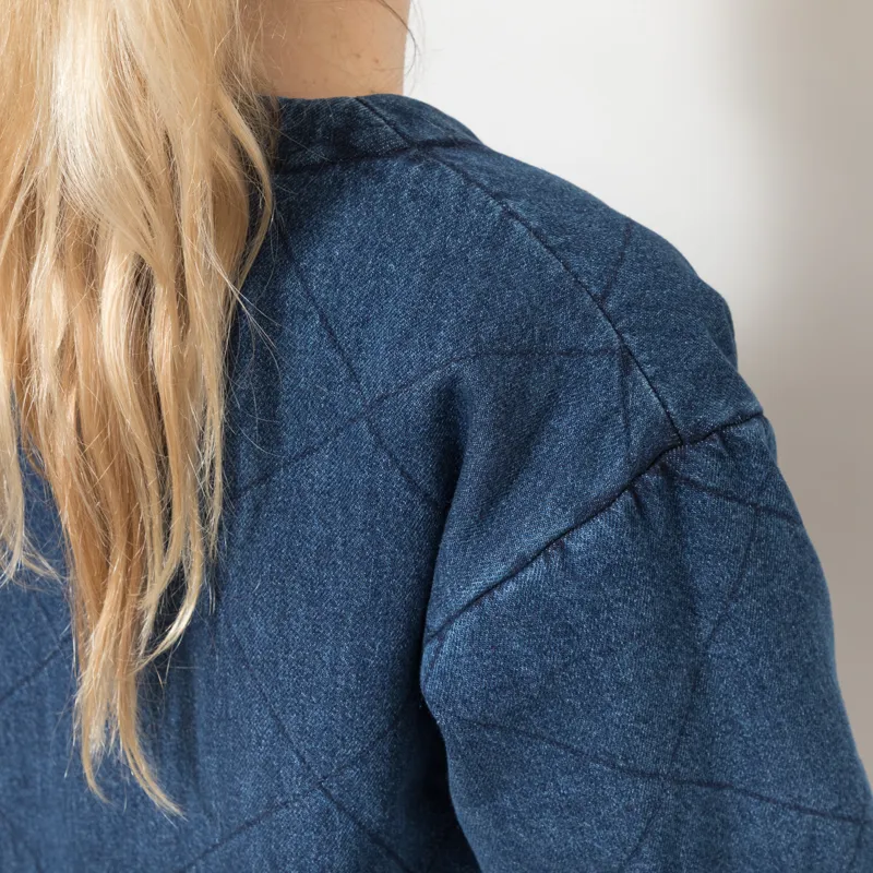 Indi and Cold Womens Quilted Kimono Jacket Blue-6