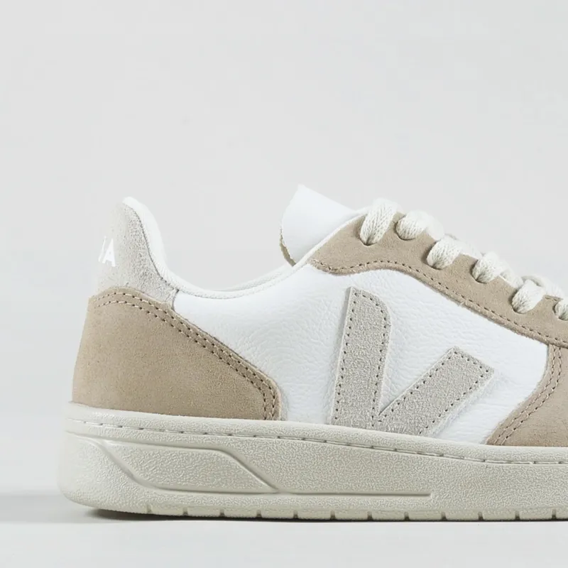 Veja Womens V-10 Chromefree Shoes Extra White Natural Sahara-5