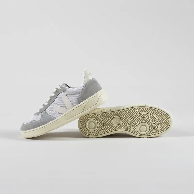 Veja V-10 Alveomesh Shoes Light Grey Pierre-3