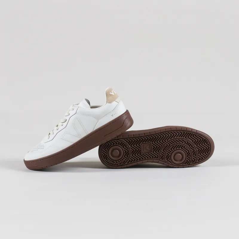 Veja V-90 ZZ OT Leather Shoes White Pierre Almond-3