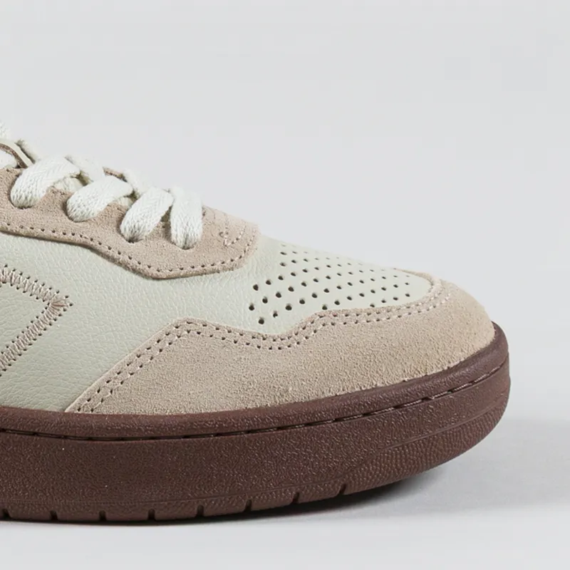 Veja Womens V-90 ZZ OT Leather Shoes Pierre Almond Black-5