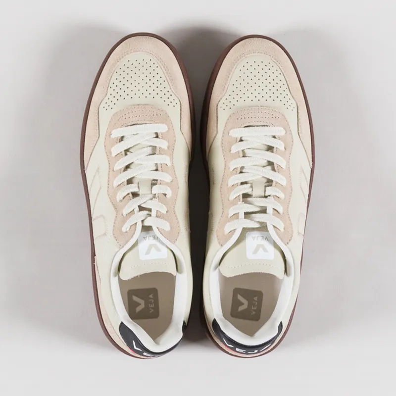 Veja V-90 ZZ OT Leather Shoes Pierre Almond Black-6