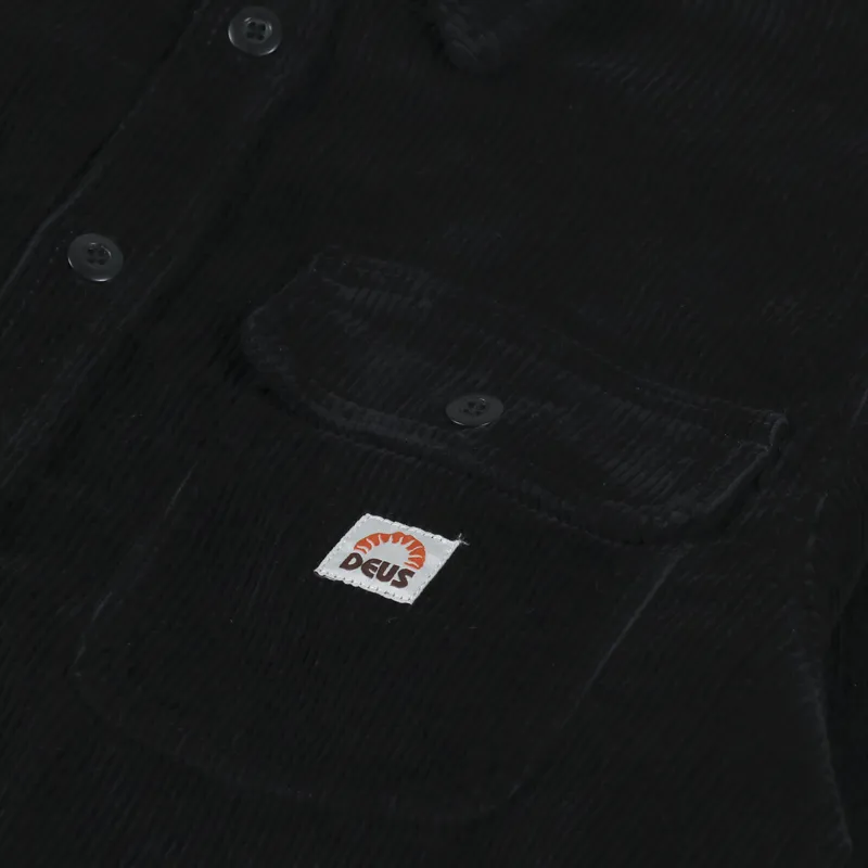 Deus Ex Machina Vacay Cord Shirt Anthracite-6