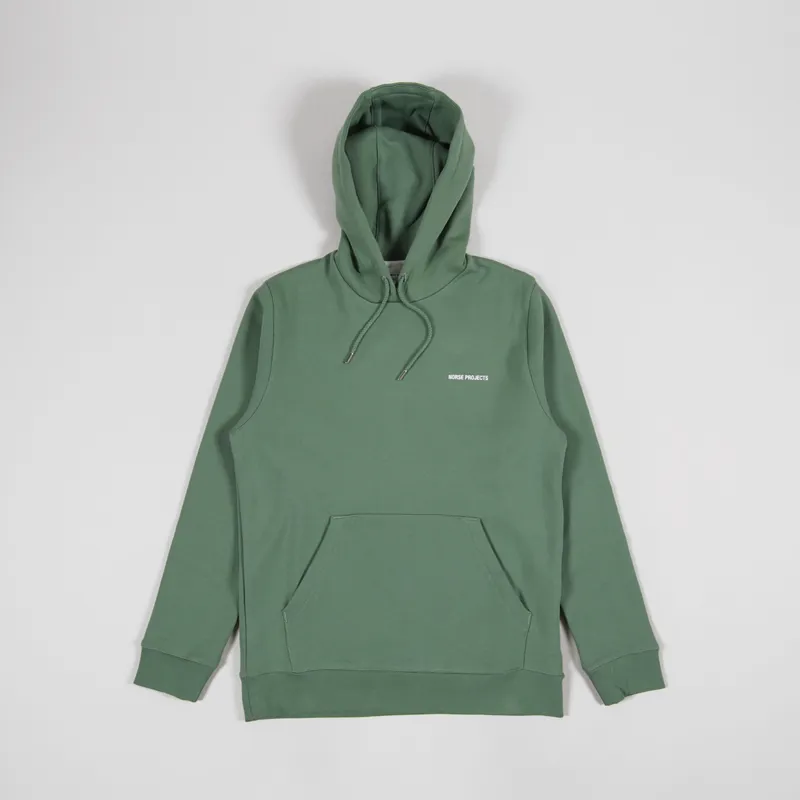 Norse Projects Vagn NP Logo Hoodie Lichen Green