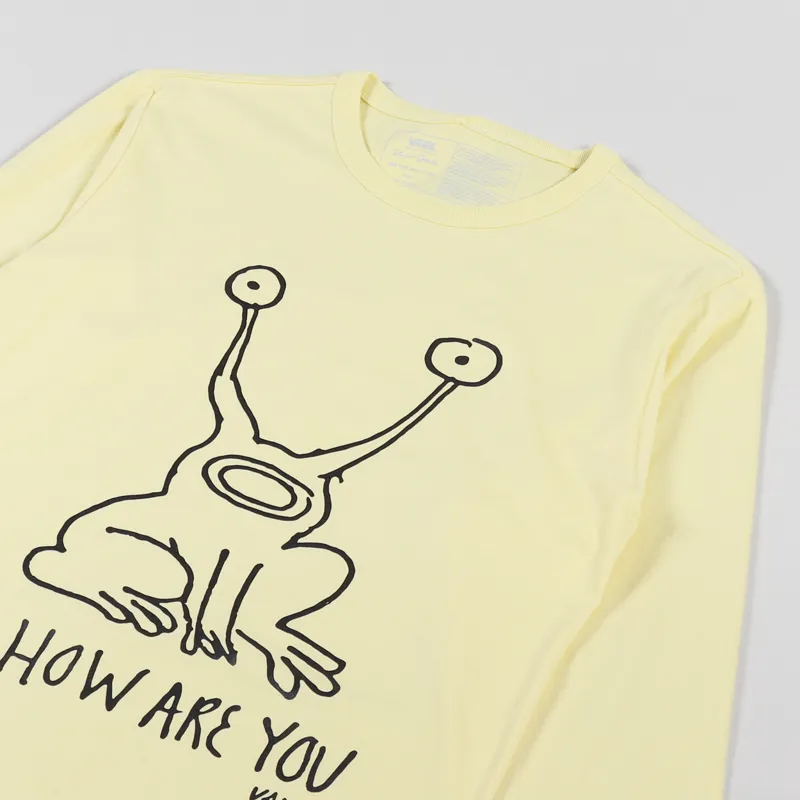 Vans x Daniel Johnston Long Sleeve T Shirt Pale Banana-2