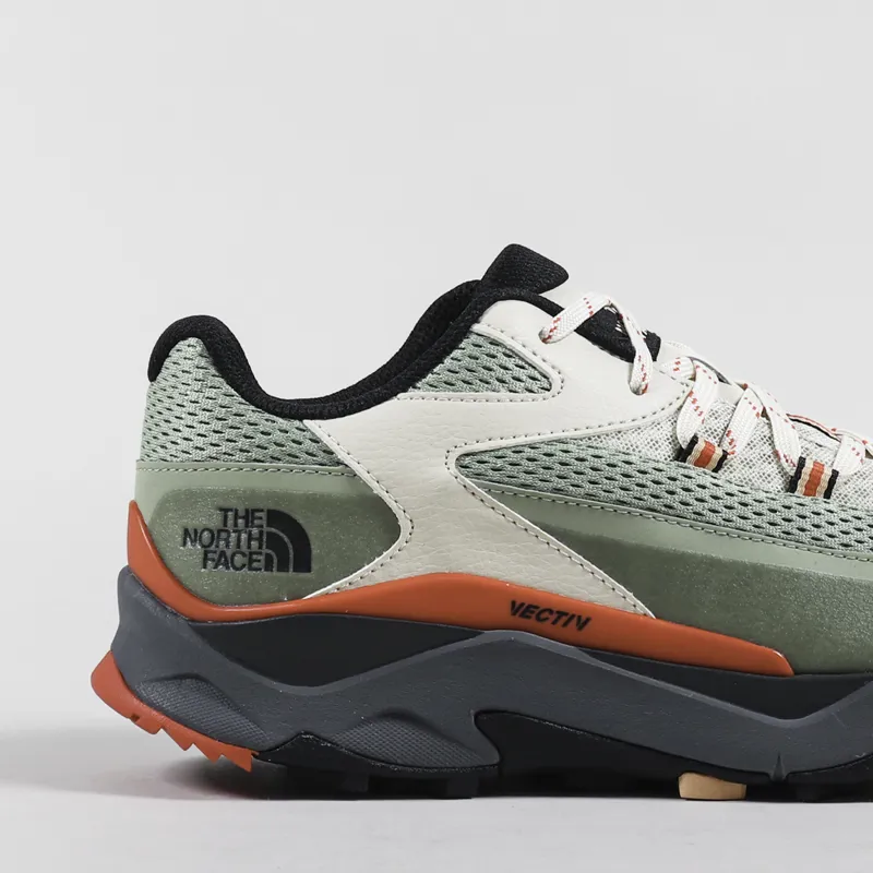 The North Face Mens Vectiv Taraval Shoes Tea Green Horizon Red