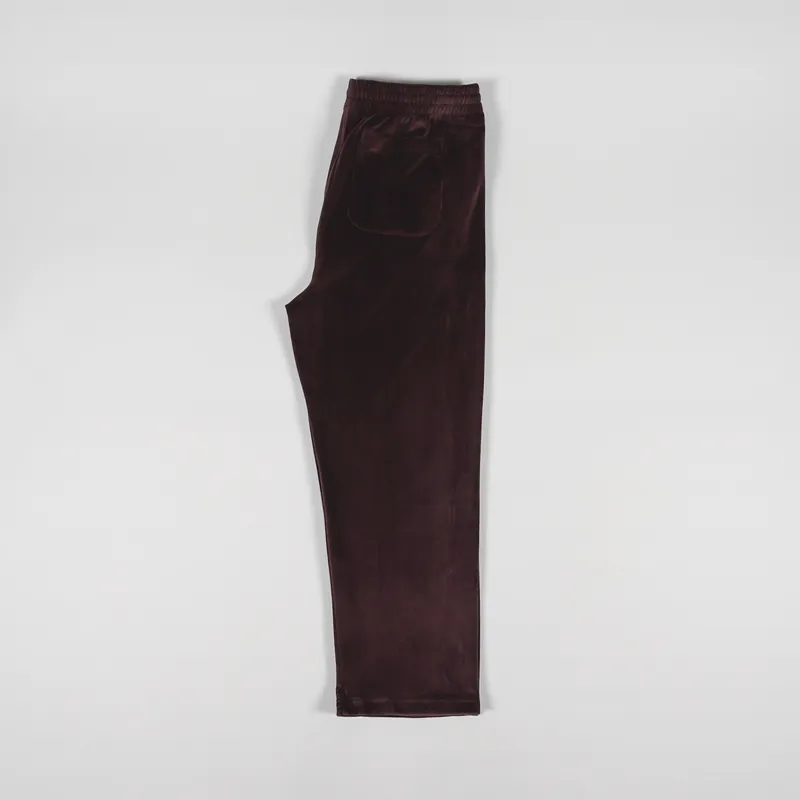Polar Skate Co. Velour Track Pants Bordeaux-2
