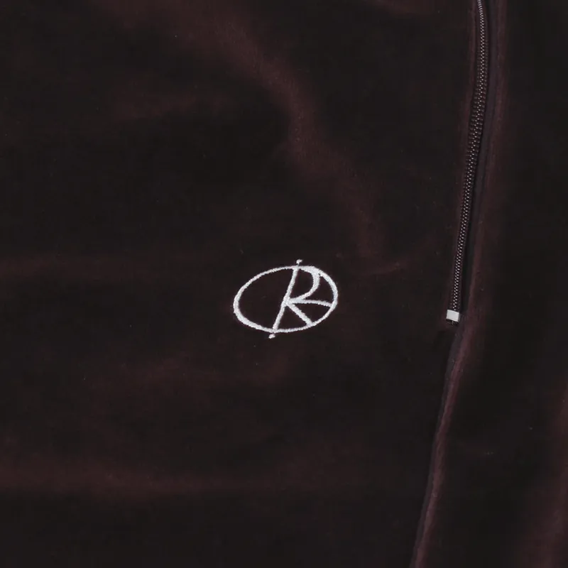 Polar Skate Co. Velour Track Pants Bordeaux-5