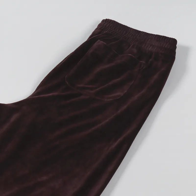Polar Skate Co. Velour Track Pants Bordeaux-4
