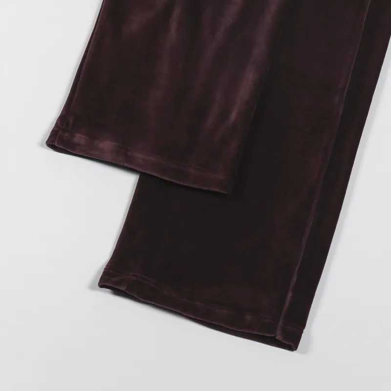 Polar Skate Co. Velour Track Pants Bordeaux-3