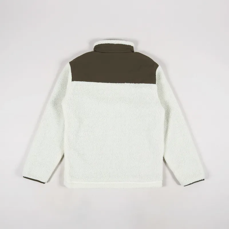 Armor Lux Veste Sherpa Fleece Natural Khaki-2