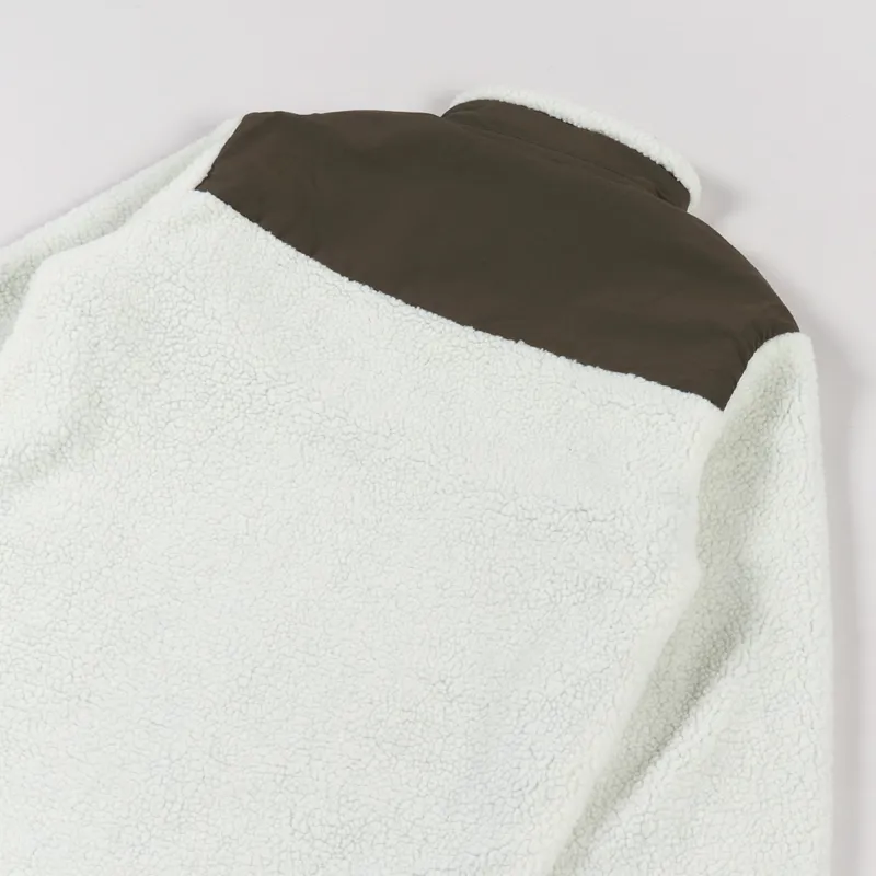 Armor Lux Veste Sherpa Fleece Natural Khaki-4